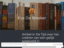 Tablet Screenshot of evadebleeker.be